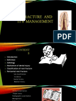 Root Fracture and It'S Management