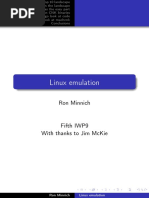 Linux Emulation: Ron Minnich