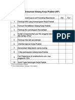 Checklist Sidang Kerja Praktek (KP)