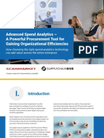 Design Draft: Advanced Spend Analytics - A Powerful Procurement Tool For Gaining Organizational Efficiencies