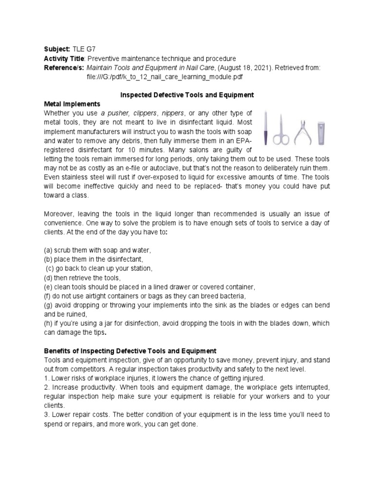 Preventive Maintenance Technique and Procedure | PDF