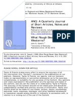 ANQ: A Quarterly Journal of Short Articles, Notes and Reviews