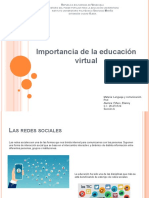 Importancia de La Educación Virtual. Elianny Piñero 28473514