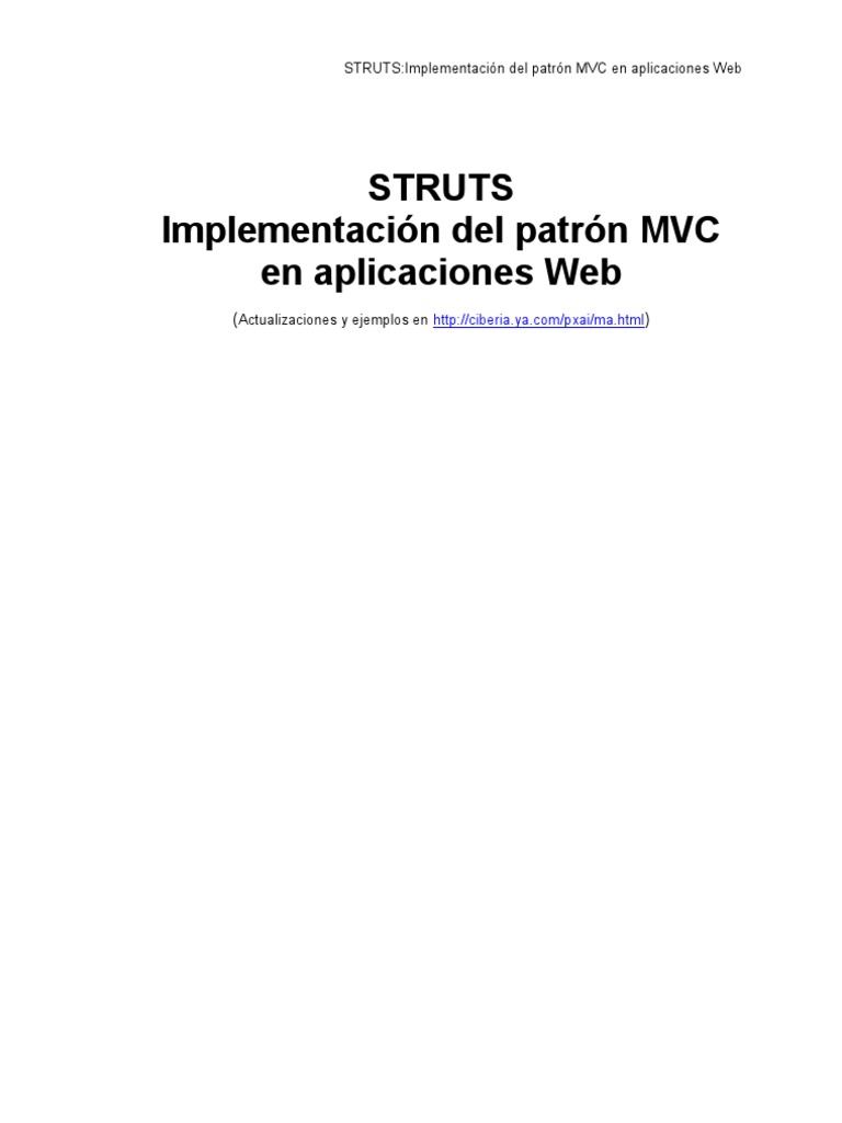 Manual Programacion Java Struts PDF Páginas del servidor Java