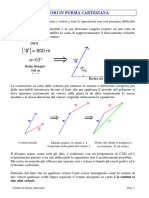 I Vettori in Forma Cartesiana