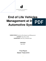 End of Life Vehicles Management at Indian Automotive System: Final Report Master Thesis 2018