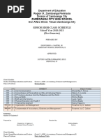 Class Schedule First Sem 2020 2021 1