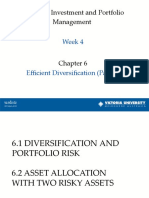 Week 4 - Efficient Diversification