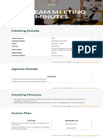 Simple Meeting Minutes Template