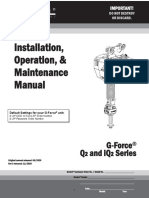 Installation, Operation, & Maintenance Manual: G-Force Q and Iq Series
