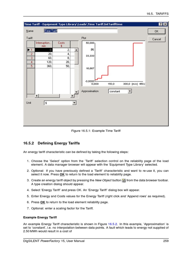 Energy Tariff Creation in PowerFactory | PDF | Input/Output | Computer File