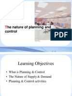 He Nature of Planning and Control: Source: Arup