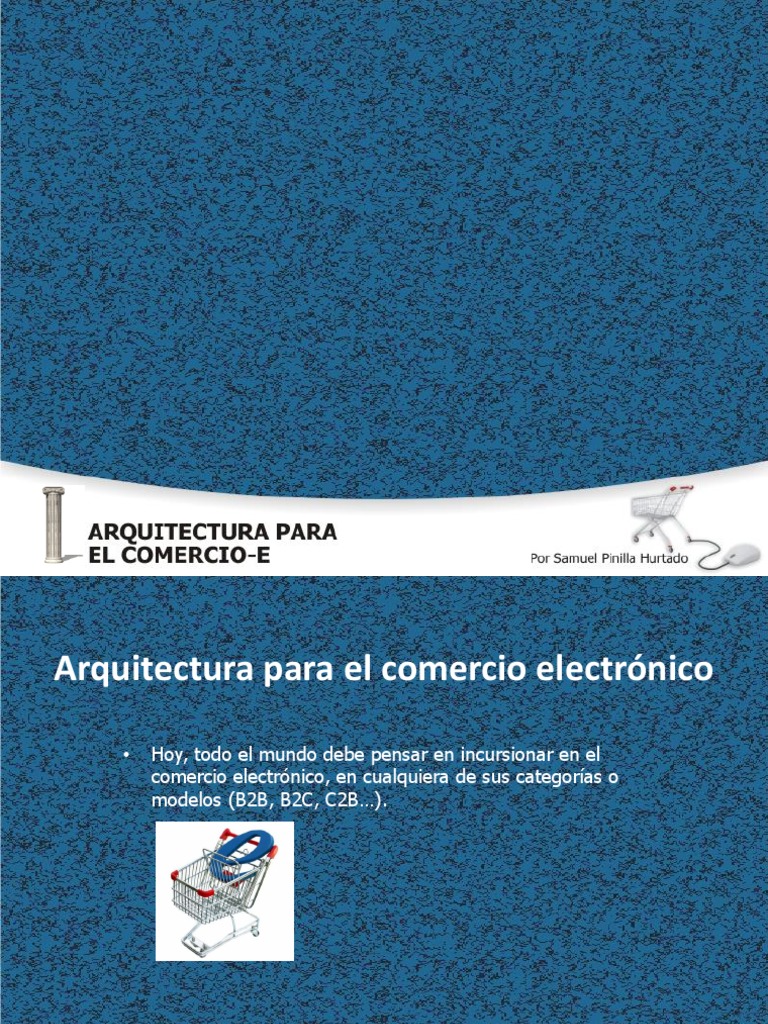 Arquitectura para El Comercio Electrónico | PDF | Comercio electrónico ...