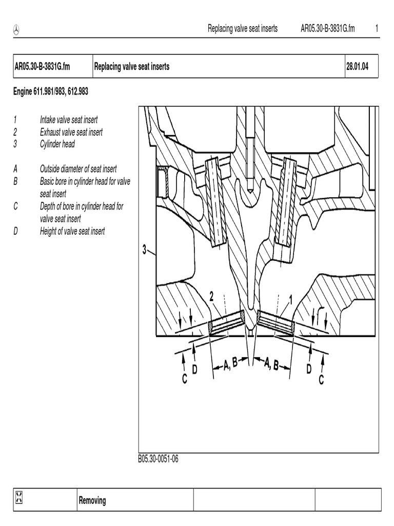 1 Replacing Valve Seat Inserts AR05.30B3831G.fm PDF Cylinder