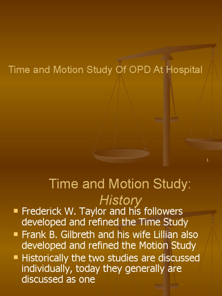 Time and Motion Study Of OPD