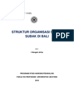 Struktur Organisasi Sistem Subak Di Bali