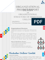 Organizational Design Project Report: Organizational Structure of Hindustan Unilever