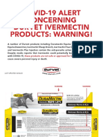 Durvet-COVID-19 Ivermectin Warnings 040620e