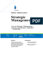 Strategic Management Case Framework for Big Data