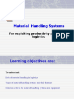 Material Handling Systems: For Exploiting Productivity Potential in Logistics
