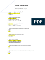 Organização Política de Um País 3 Bim