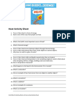 Heat Activity Sheet