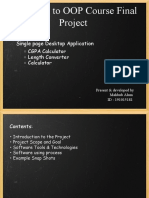 CGPA Calculator Java Program & Prpresentation