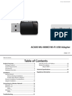 User Manual: AC600 MU-MIMO Wi-Fi USB Adapter