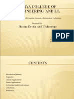 Plasma Device and Technology: Department of Computer Science & Information Technology