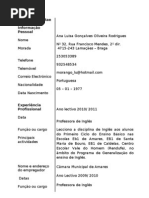 Curriculum Vitae 2009