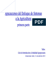 Aplicaciones del Enfoque de Sistemas a la Agricultura