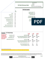 Performance Sheet Drill Collar