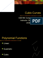 Cubic Curves: CSE169: Computer Animation Instructor: Steve Rotenberg UCSD, Winter 2005