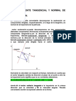 1.9 Componente Tangencial y Normal de La Aceleracion