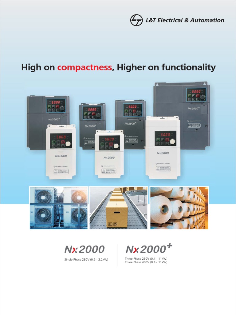 NX Series VFD | PDF | Power Inverter | Electric Motor