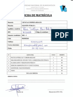 Ficha de Matricula