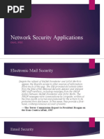 5-Network Security Applications - Email, IPSEC