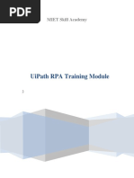 UiPath RPA Training Manual Final