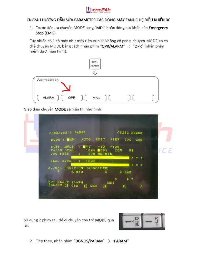 Huong Dan Sua Parameter Fanuc 0C | PDF