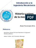 1 Intro Mecatrónica - Origen e Historia de La Mecatrónica
