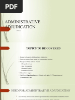 Unit 3 Administrative Adjudication