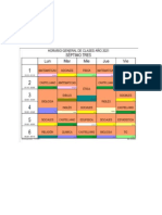 Horario de Clases 703