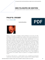 MT 06 Philip B. Crosby - La Calidad Como Filosofía de Gestiónla Calidad Como Filosofía de Gestión