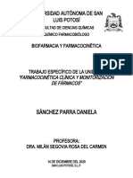 Actividad Parcial 4. Farmacocinética Clínica y TDM