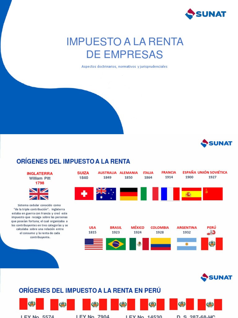 Historia del Impuesto a la Renta en Perú | PDF | Impuestos | Impuesto ...
