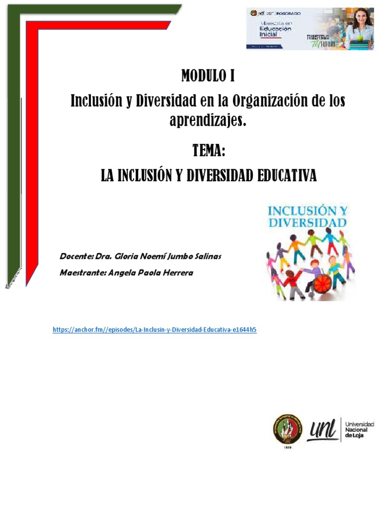 La Inclusión y Diversidad Educativa | PDF