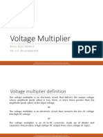 Voltage Multiplier: Basic Electronics Dr. S.K. Wijayasekara
