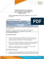 Guia de Actividades y Rúbrica de Evaluación - Fase 2 - Diseño Exploratorio