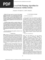 Download A simple local path planning algorithm for autonomous mobile robots by Mangal Kothari SN52336190 doc pdf