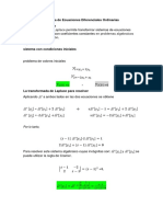 Sistema de Ecuaciones Diferenciales Ordinarias